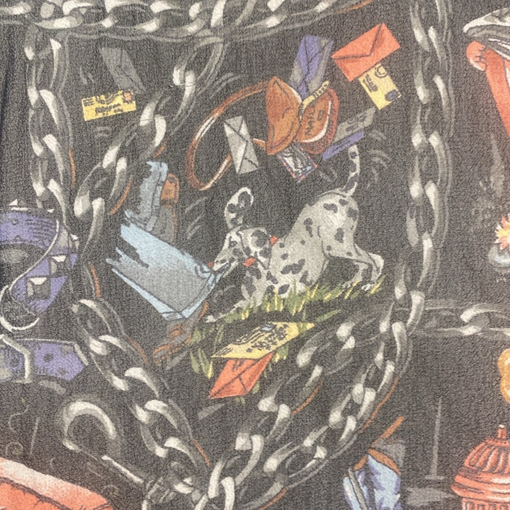 Vintage Nick &‎ Nora NY Dog Scarf Equestrian Alternative Novelty Chains - Picture 4 of 9